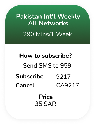 Pakistan Weekly prepaid