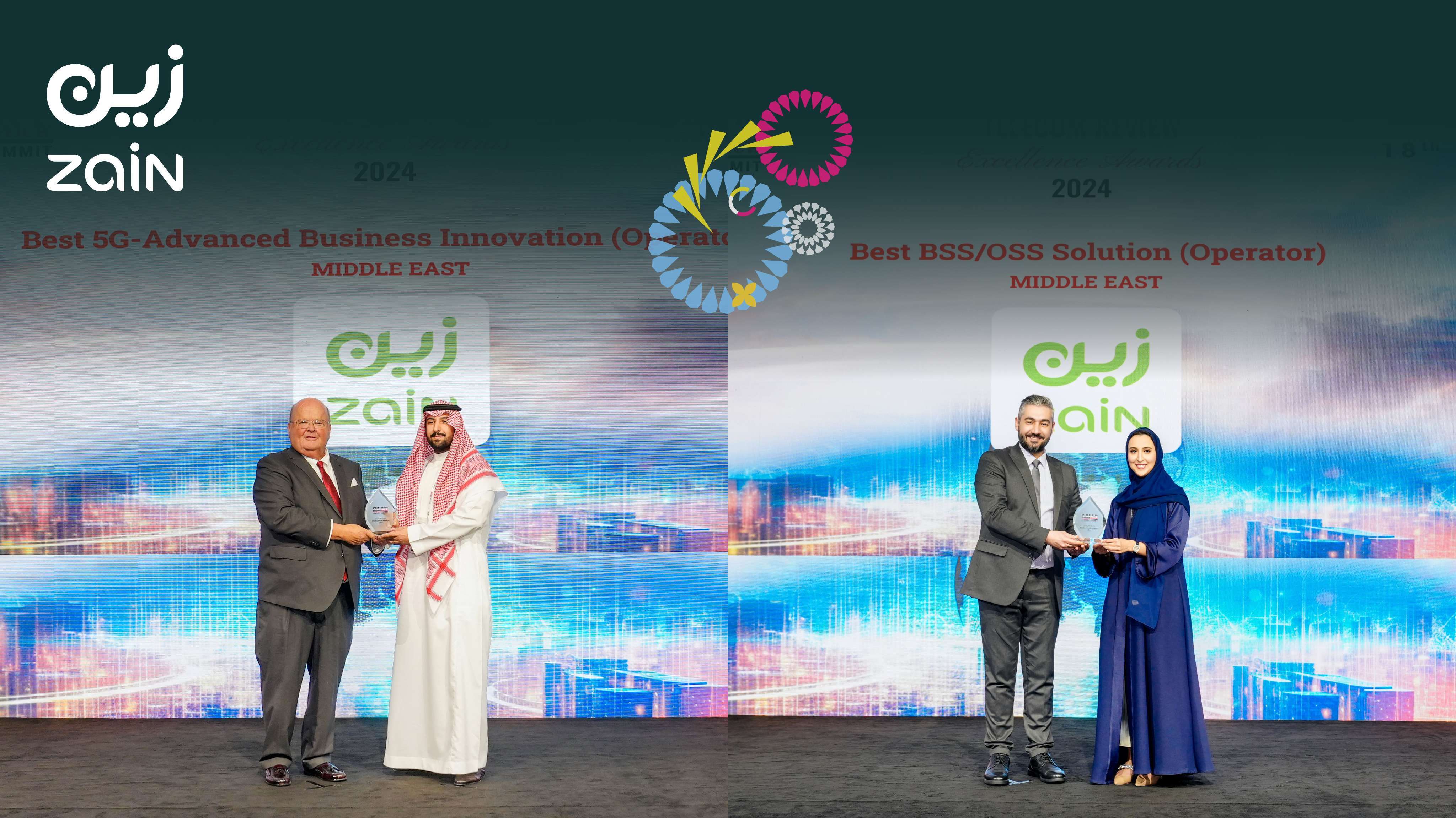 A Benchmark for 5G Advanced and Digitalization Leadership, Zain KSA Secures Two Awards at Telecom Review Leaders’ Summit 2024