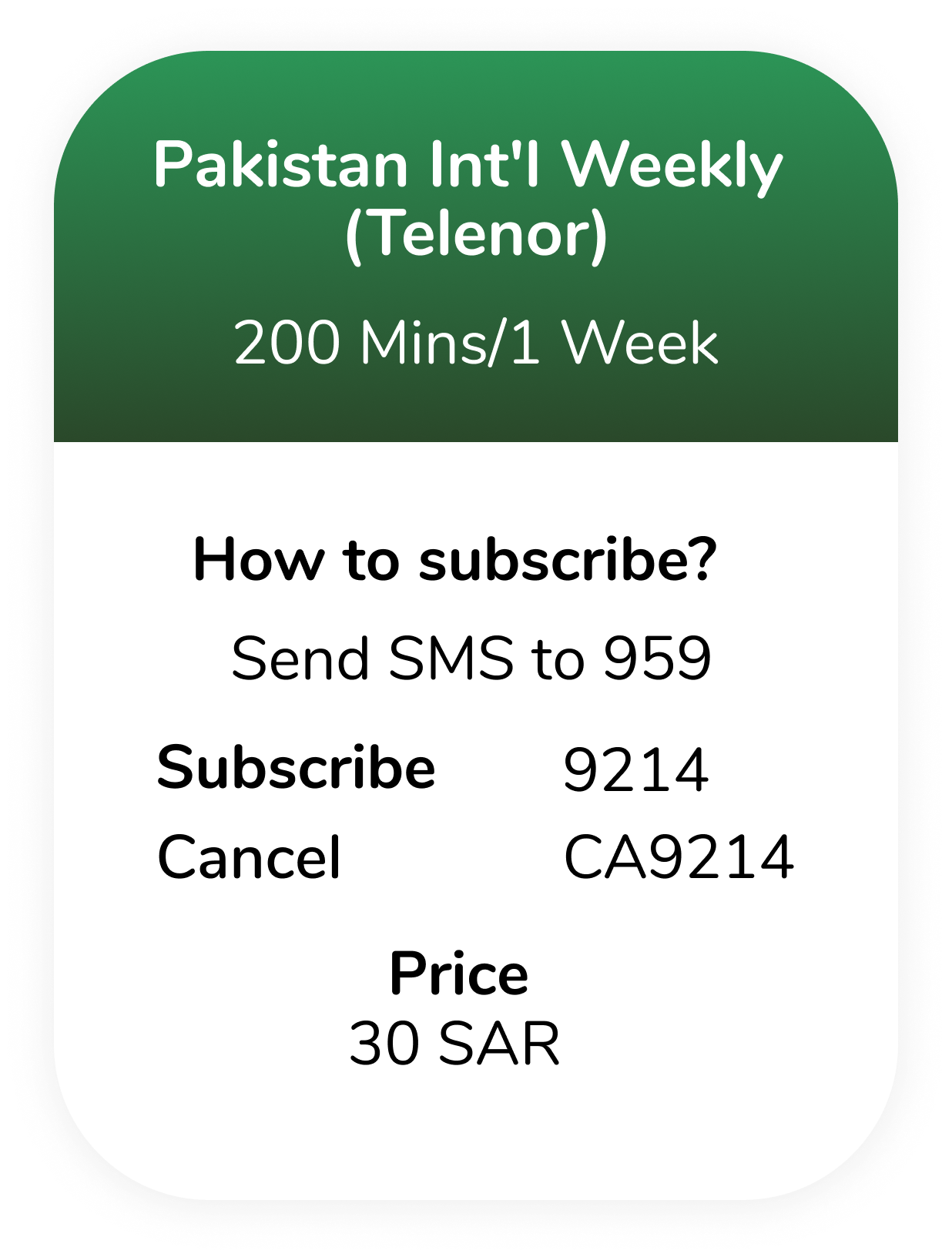 Pakistan Telenor Weekly